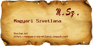Magyari Szvetlana névjegykártya
